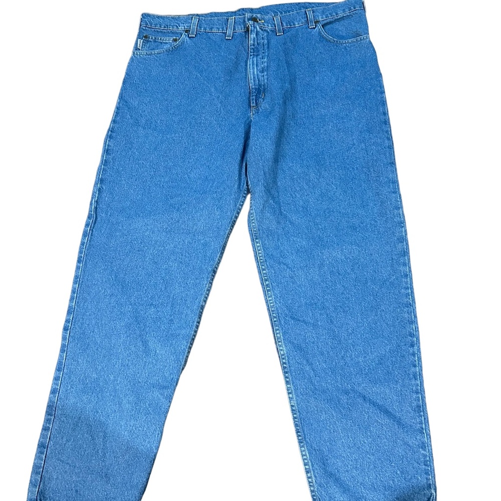 Carhartt Denim Blue Jeans Size 44x32 Light Wash Mens
